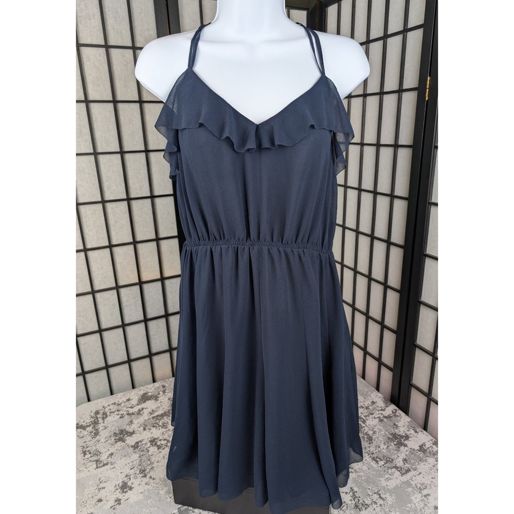 Juicy Couture Women's Navy Blue Sz 4 Regal Georgette Dress NOS 2013 NEW JG007785